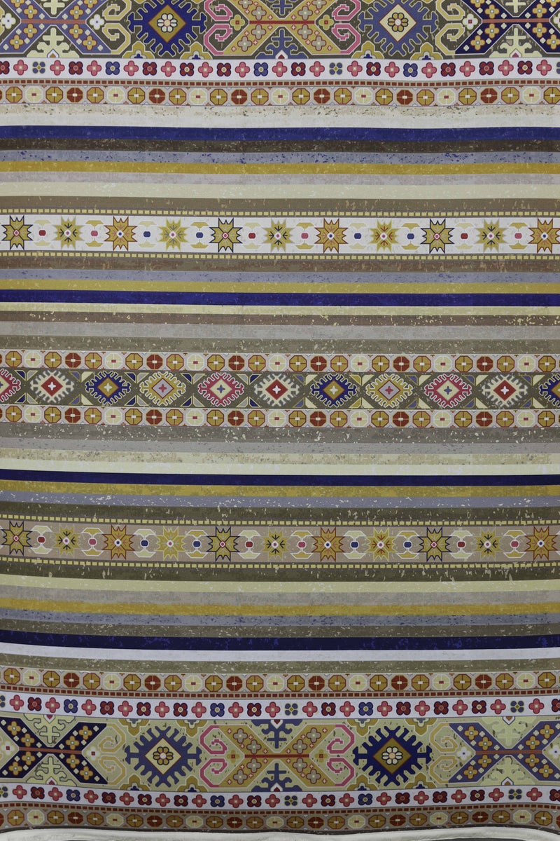 Alkaffary Bashayer Area Rug, Living Room & Majlis Rug, Luxury Heritage Arabic Design High-Quality Materials, 165X260 cm, Beige - Image 1